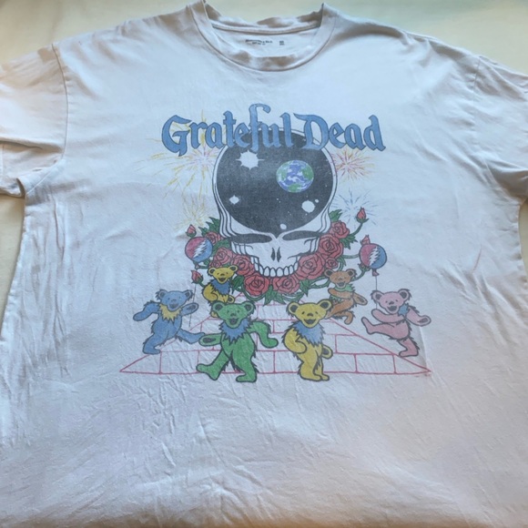 Grateful Dead White with Colorful Bears - Picture 2 of 11